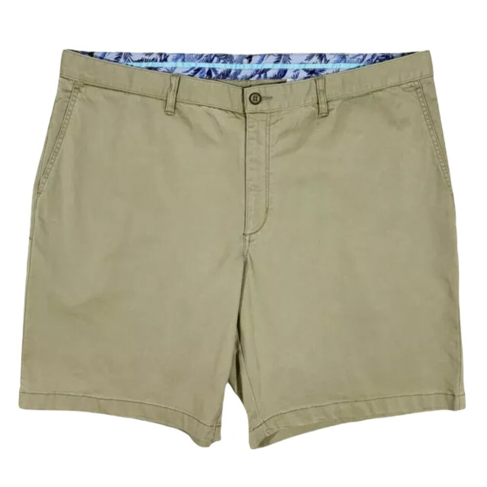 Tommy Bahama Mens Big & Tall 50RG Khaki Stretch 10” Boracay Chino Shorts 50 Big
